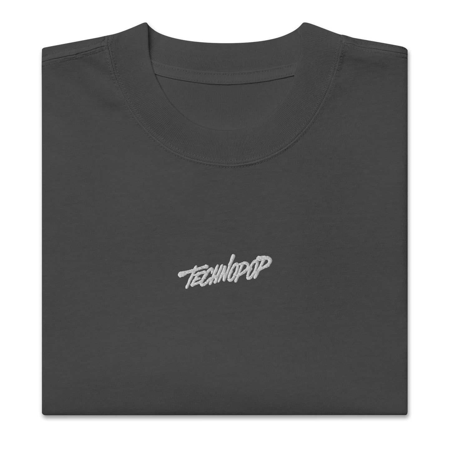 Techno Pop Oversized Dark (Unisex, Embroidery)