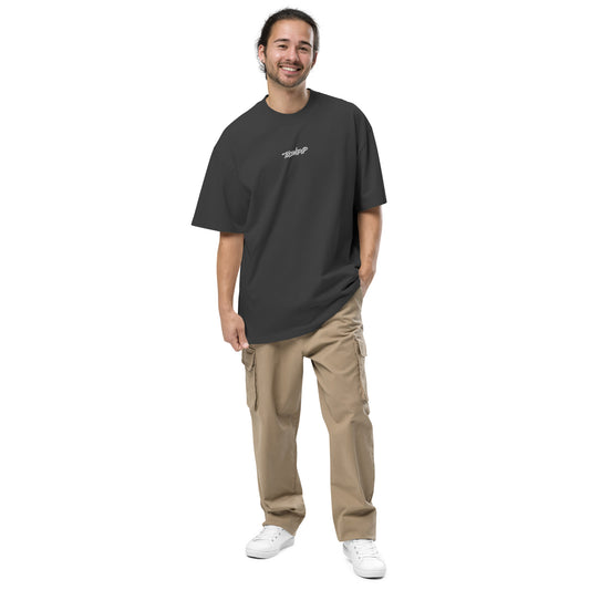 Techno Pop Oversized Dark (Unisex, Embroidery)